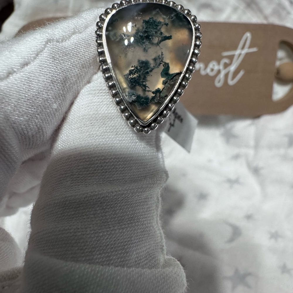 Moss Agate Ring